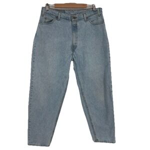 Vintage Levis Mens 560 Light Wash Orange Tab Jeans 36 X 30 Barrel Leg 90s Retro